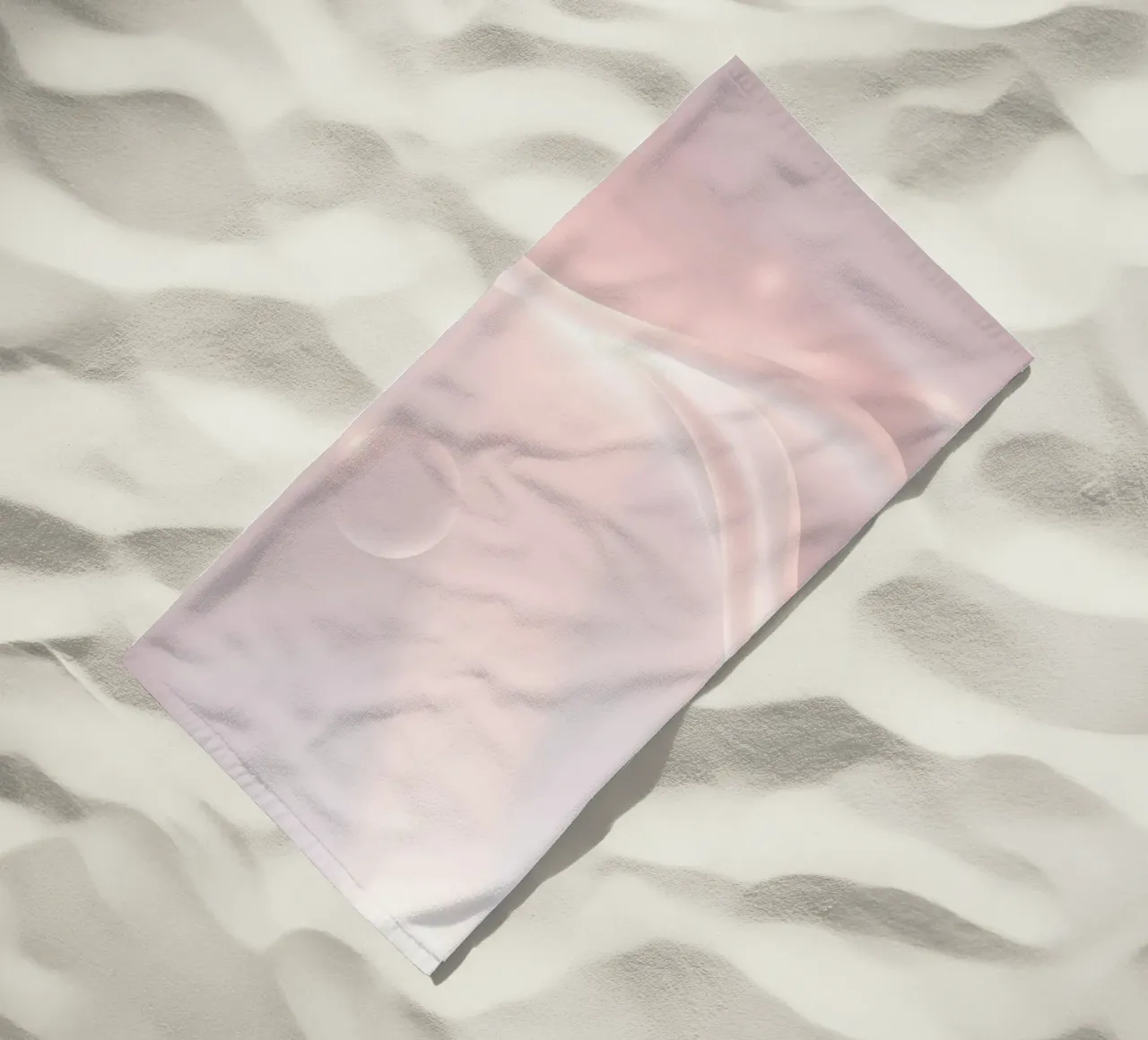 Soft abstract background design with gentle curves beach towel by DesignDoodle