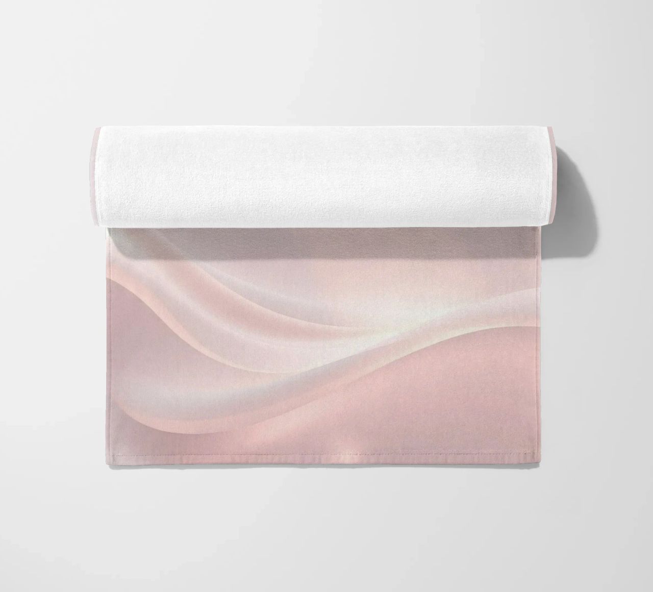 Soft abstract background design with gentle curves beach towel by DesignDoodle