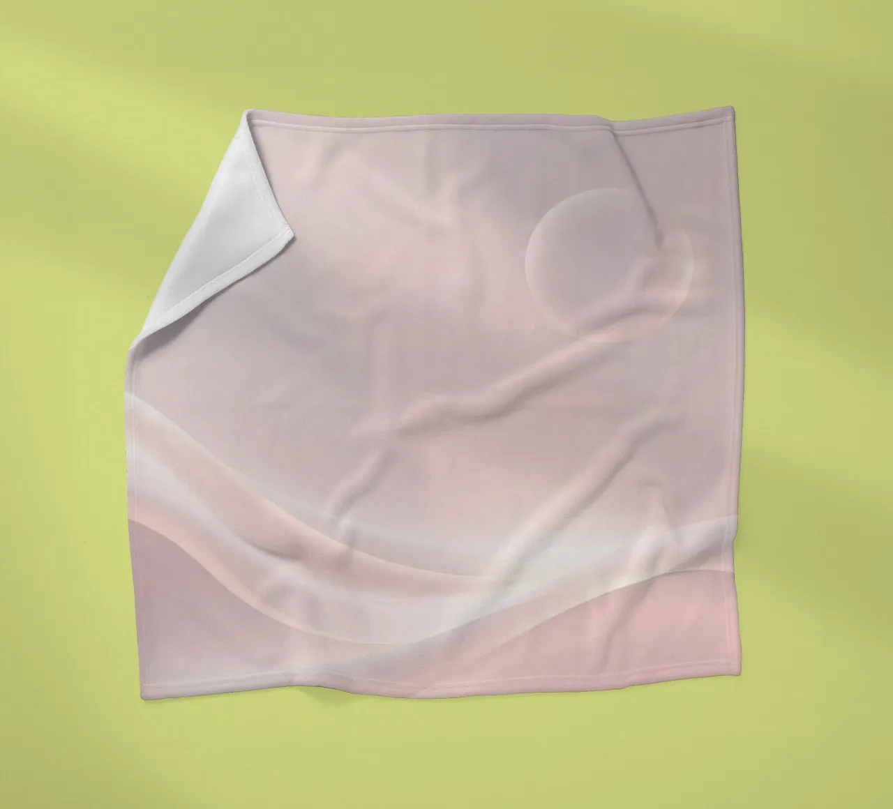 Soft abstract background design with gentle curves fleece blanket by DesignDoodle