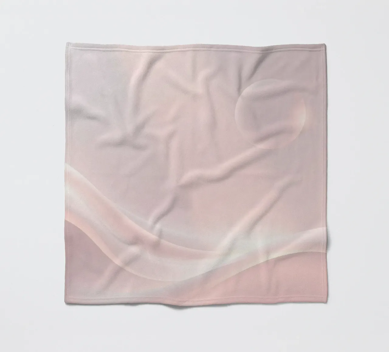 Soft abstract background design with gentle curves fleece blanket by DesignDoodle