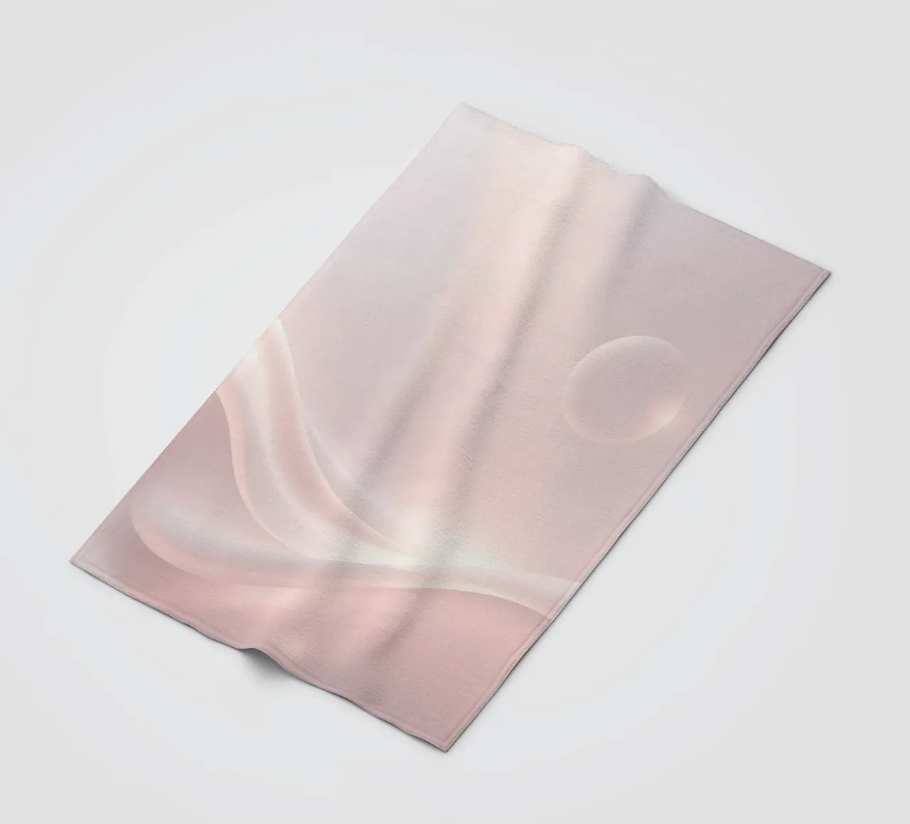 Soft abstract background design with gentle curves fleece blanket by DesignDoodle