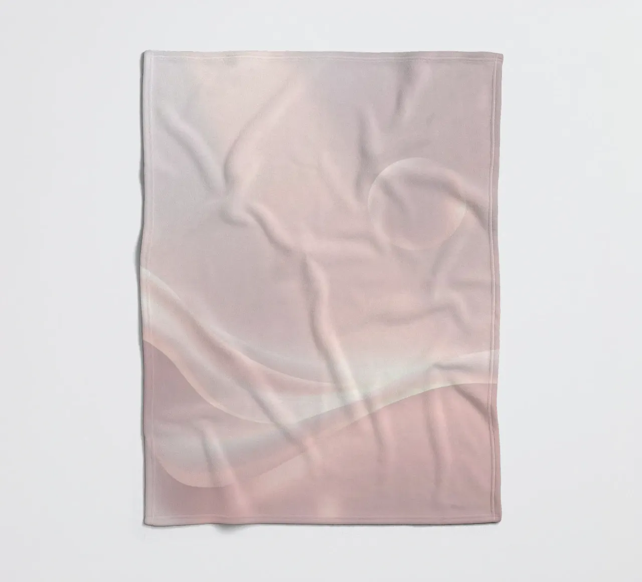 Soft abstract background design with gentle curves fleece blanket by DesignDoodle