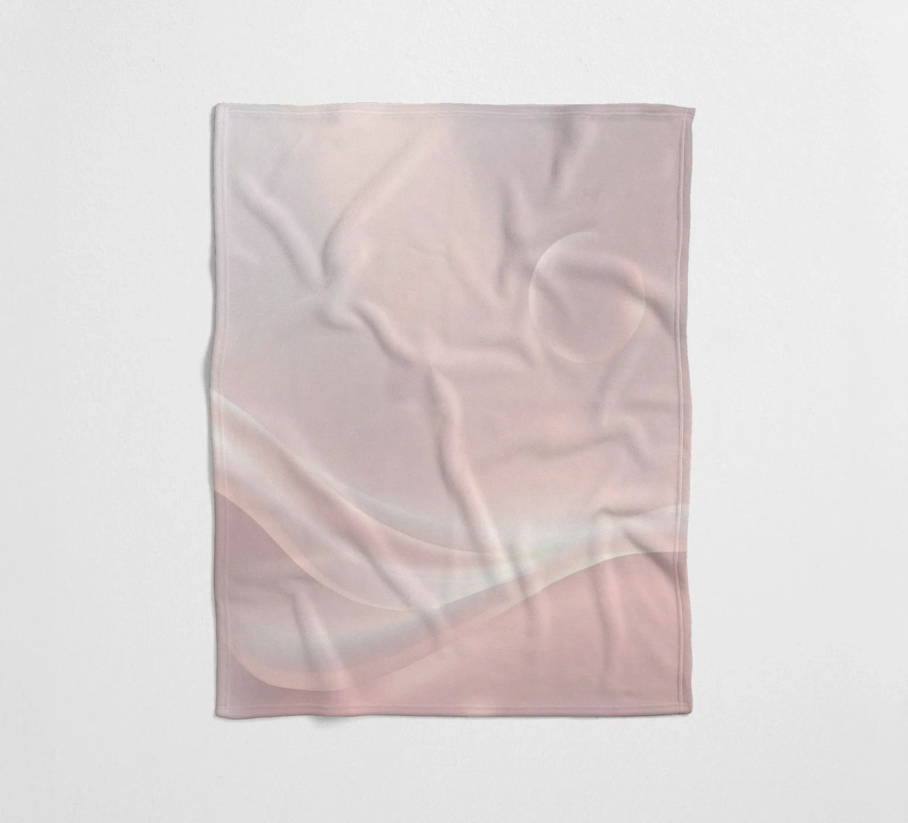 Soft abstract background design with gentle curves fleece blanket by DesignDoodle