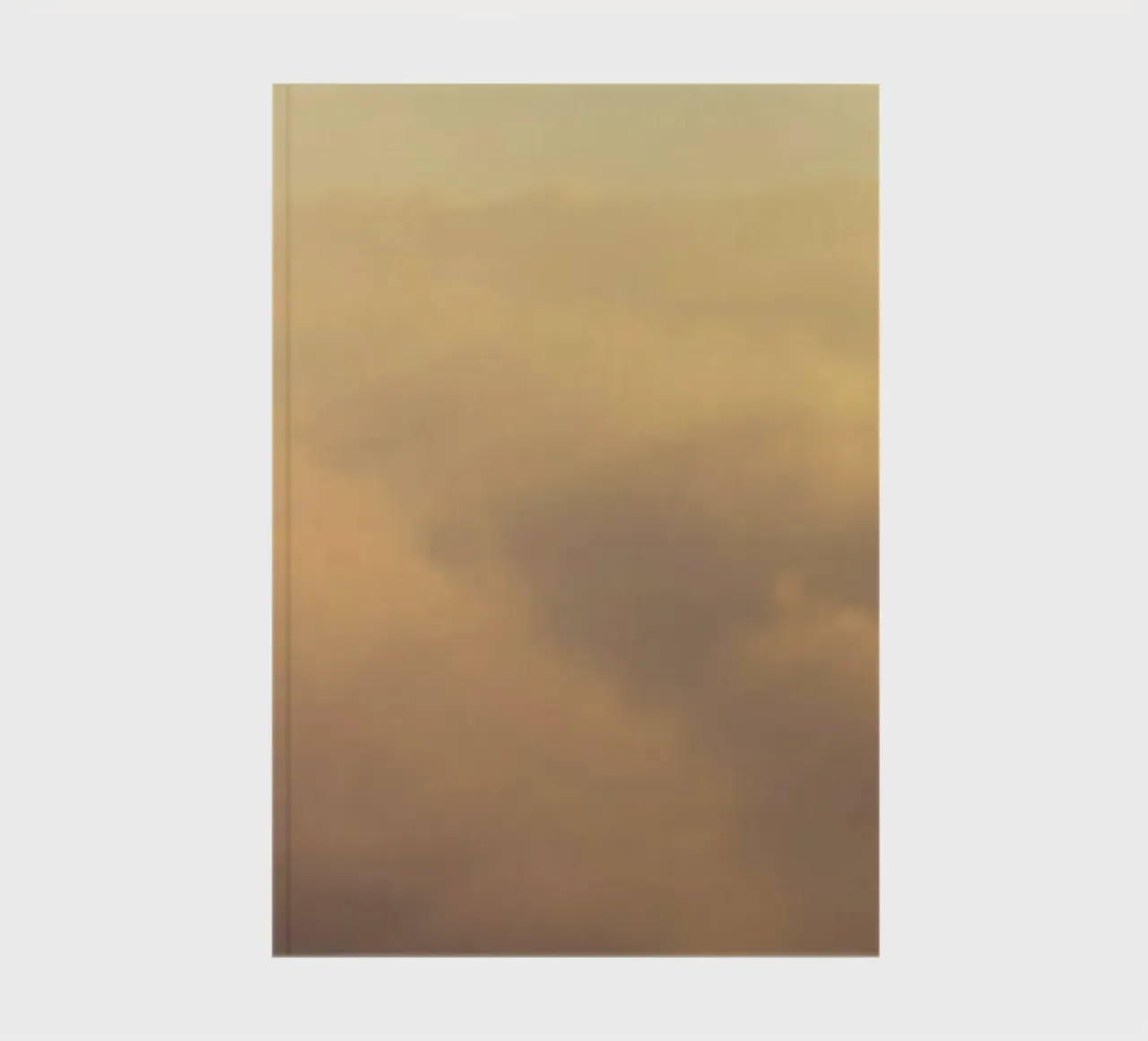 Soft clouds drifting in a golden sky notebook by DesignDoodle