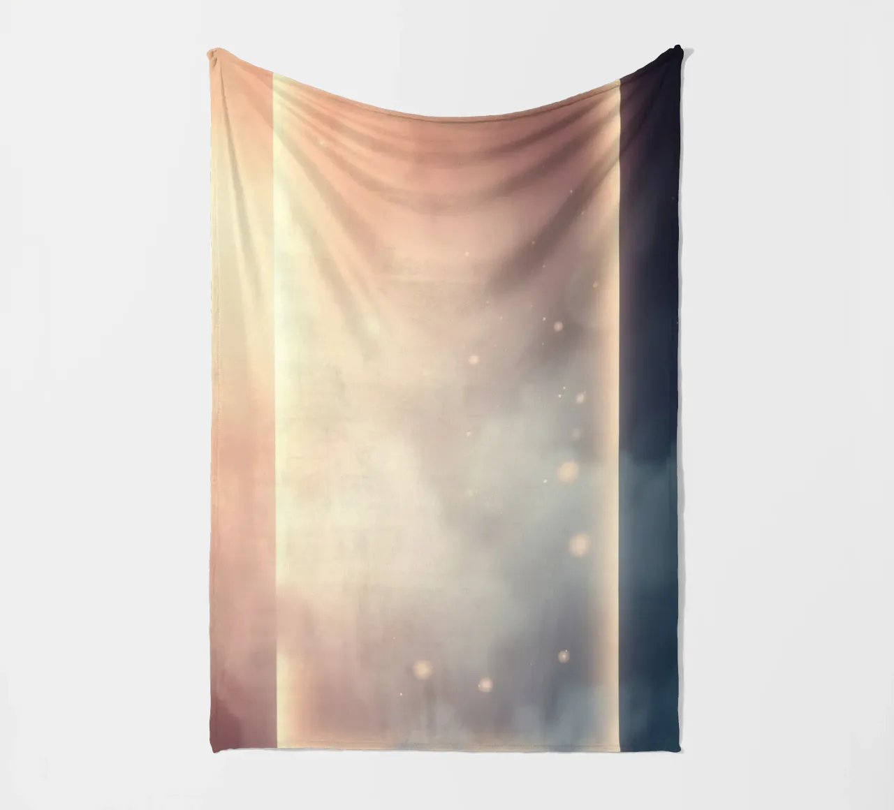 wallpaper design with soft colors and glowing edges fleece blanket by DesignDoodle