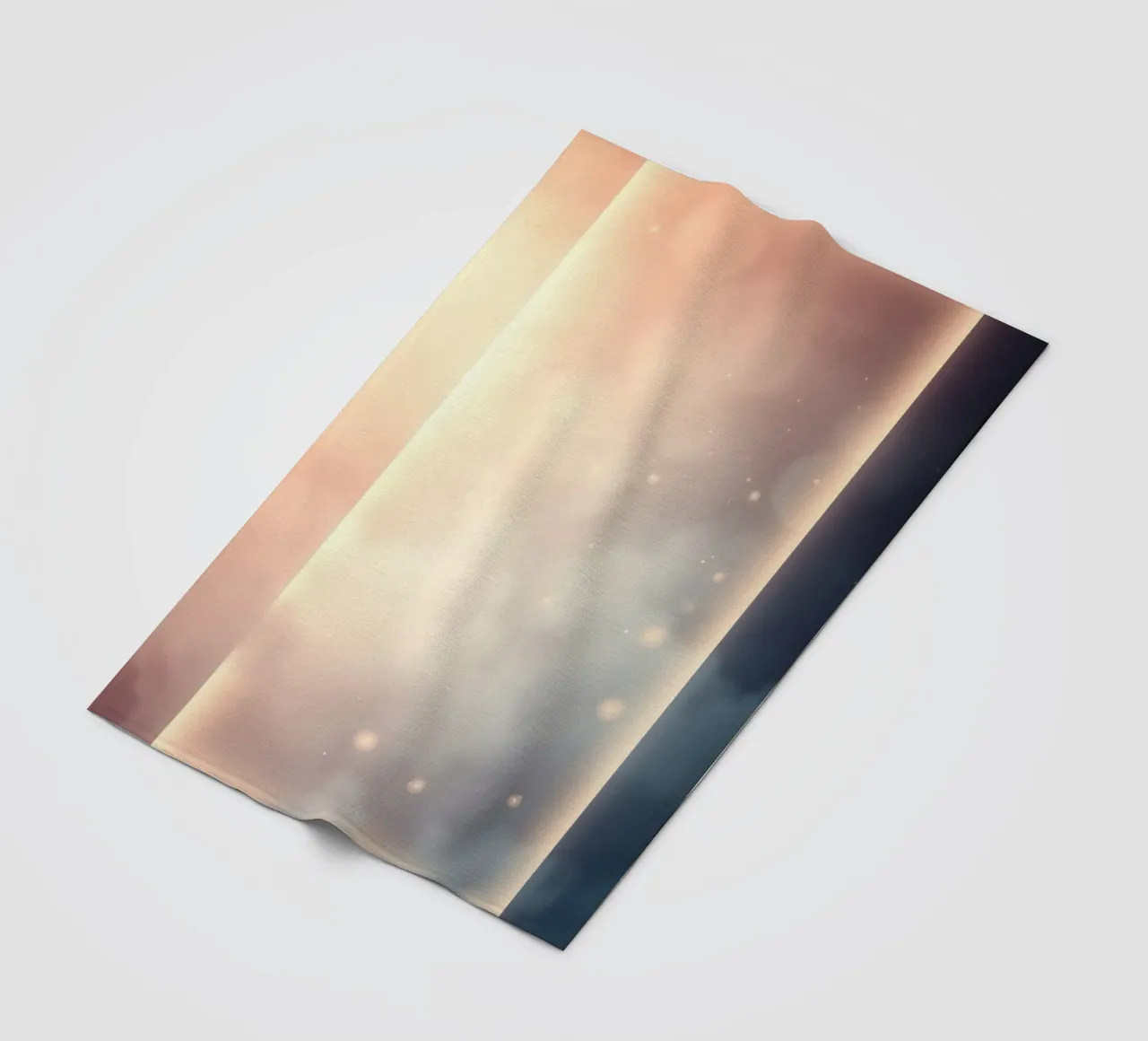 wallpaper design with soft colors and glowing edges fleece blanket by DesignDoodle