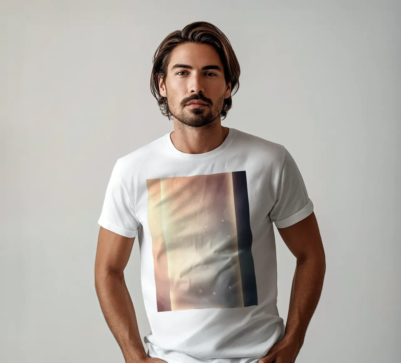 wallpaper design with soft colors and glowing edges t-shirt by DesignDoodle