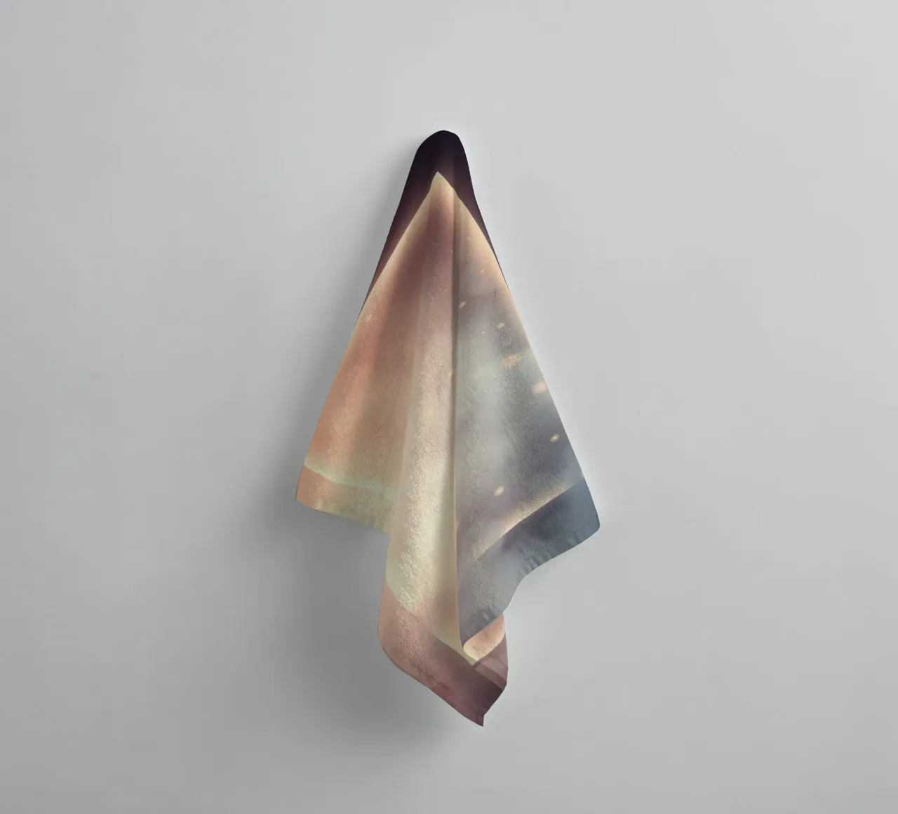 wallpaper design with soft colors and glowing edges towel by DesignDoodle