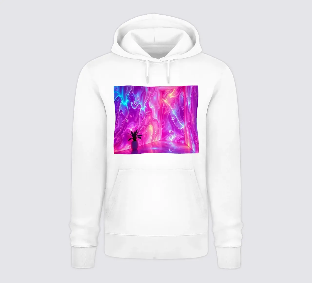 Vivid abstract colorful swirls and reflections modern art hoodie van DesignDoodle