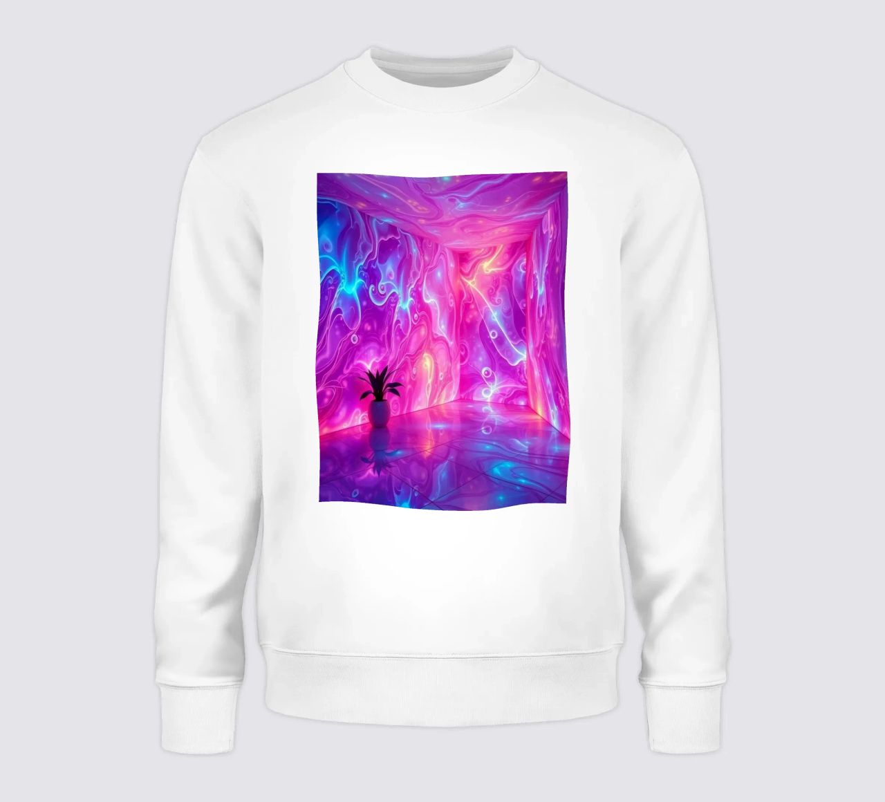 Vivid abstract colorful swirls and reflections modern art sudadera de DesignDoodle
