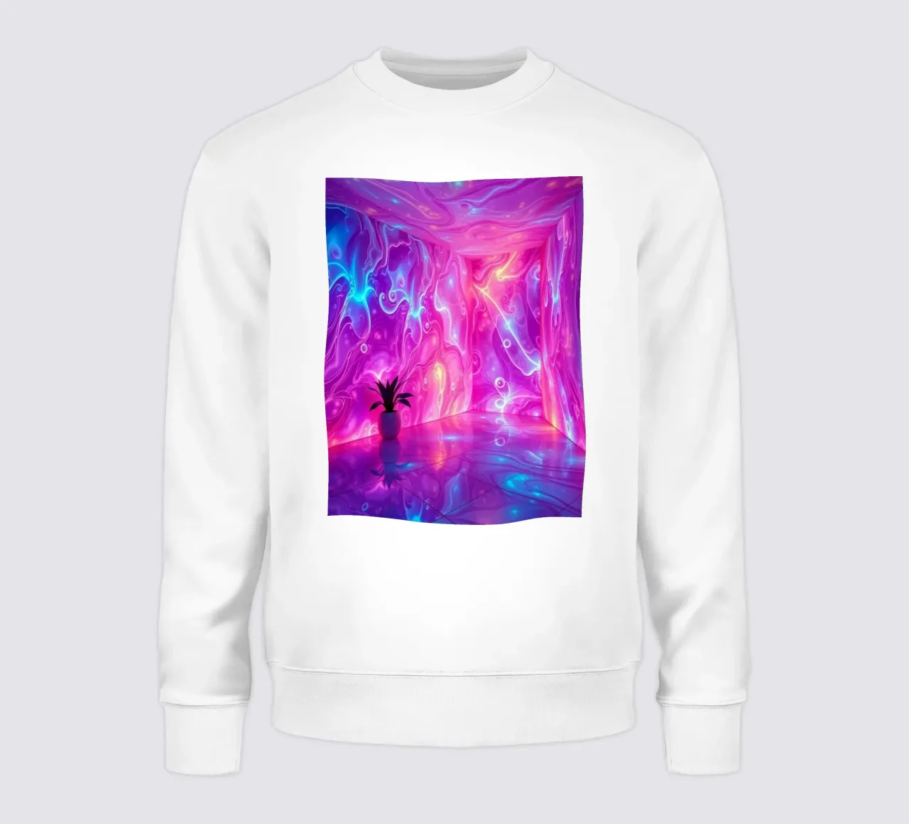 Vivid abstract colorful swirls and reflections modern art sweat de DesignDoodle