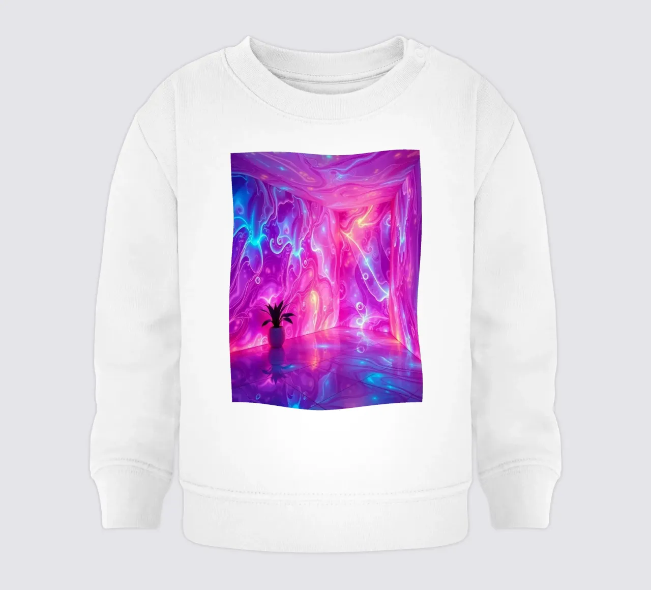 Vivid abstract colorful swirls and reflections modern art sweat pour bébé de DesignDoodle