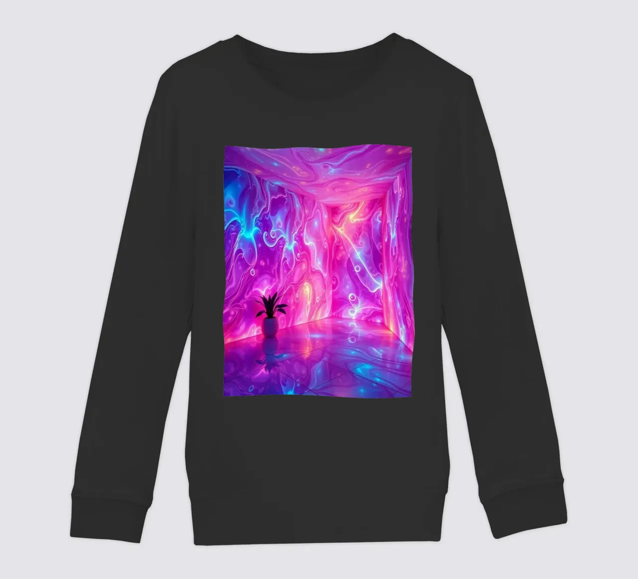 Vivid abstract colorful swirls and reflections modern art felpa bambino da DesignDoodle