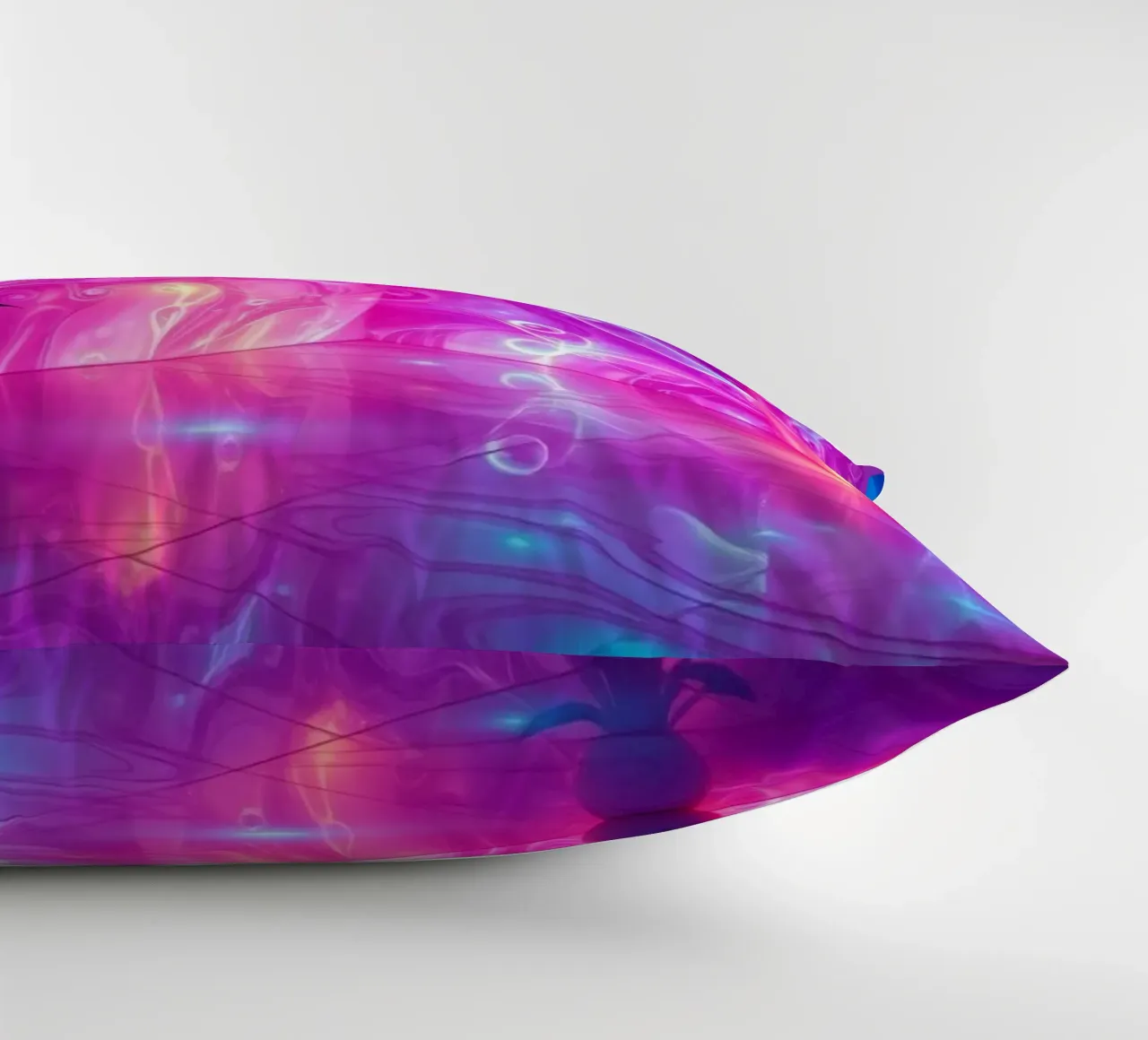 Vivid abstract colorful swirls and reflections modern art cuscino da DesignDoodle