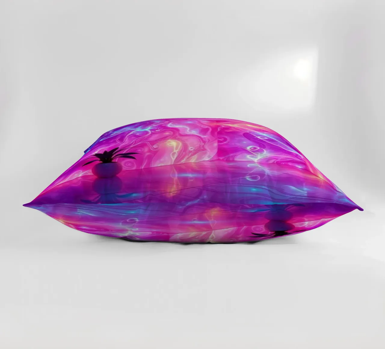 Vivid abstract colorful swirls and reflections modern art cuscino da DesignDoodle