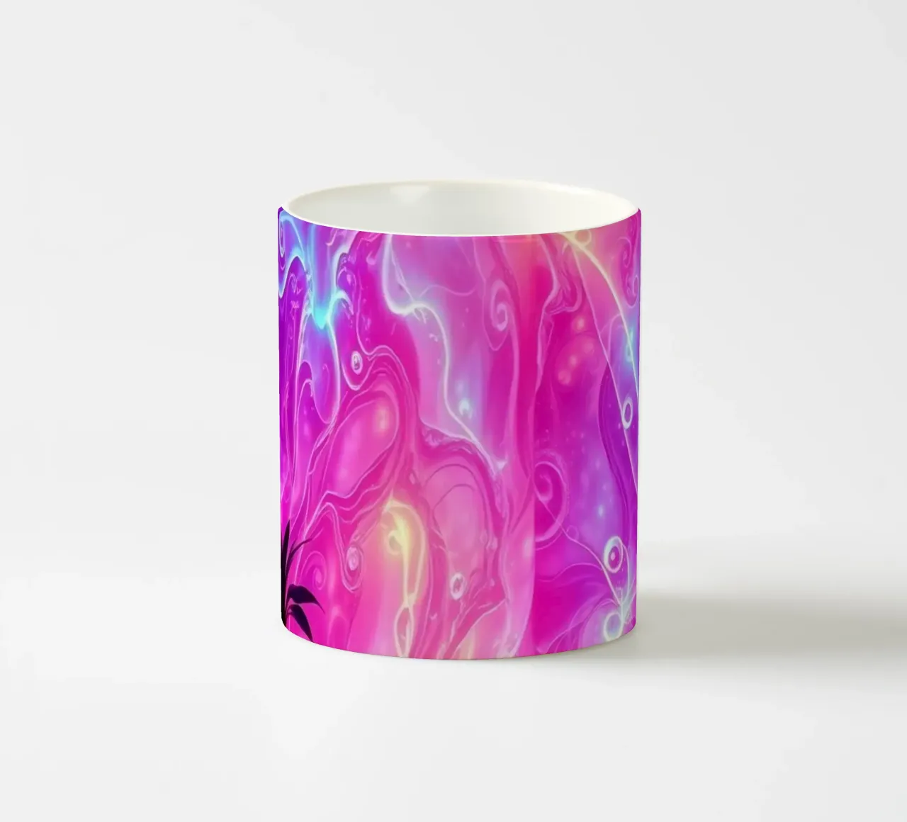 Vivid abstract colorful swirls and reflections modern art mug en céramique de DesignDoodle