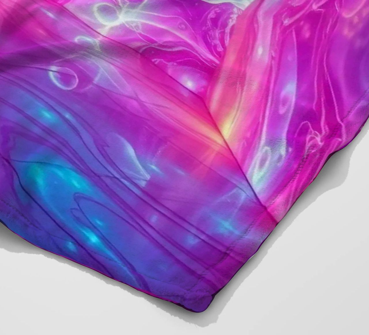 Vivid abstract colorful swirls and reflections modern art coperta in pile da DesignDoodle