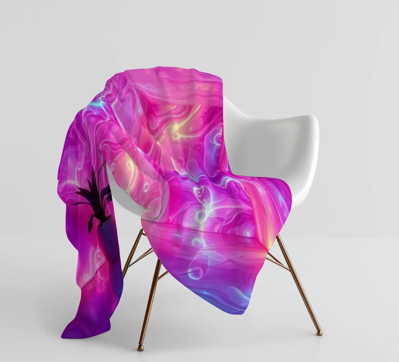 Vivid abstract colorful swirls and reflections modern art coperta in pile da DesignDoodle