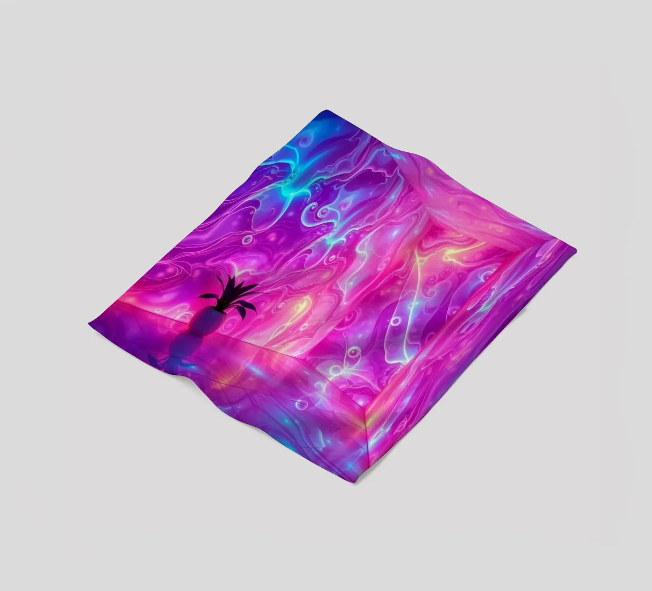 Vivid abstract colorful swirls and reflections modern art coperta in pile da DesignDoodle