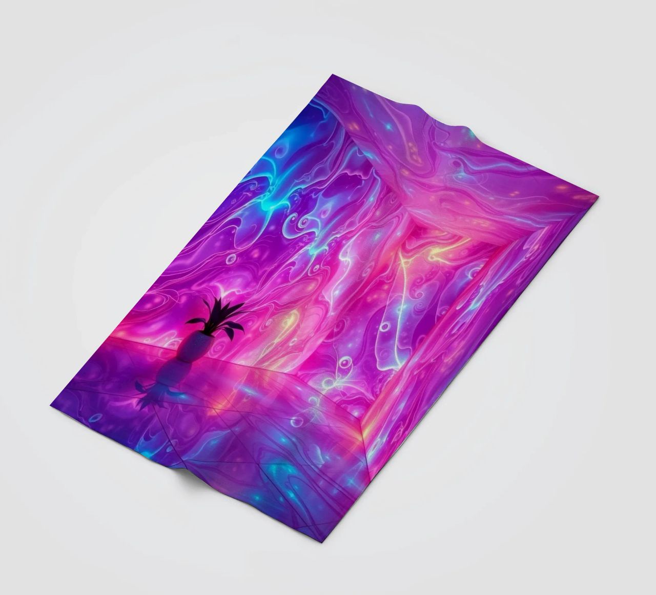 Vivid abstract colorful swirls and reflections modern art coperta in pile da DesignDoodle