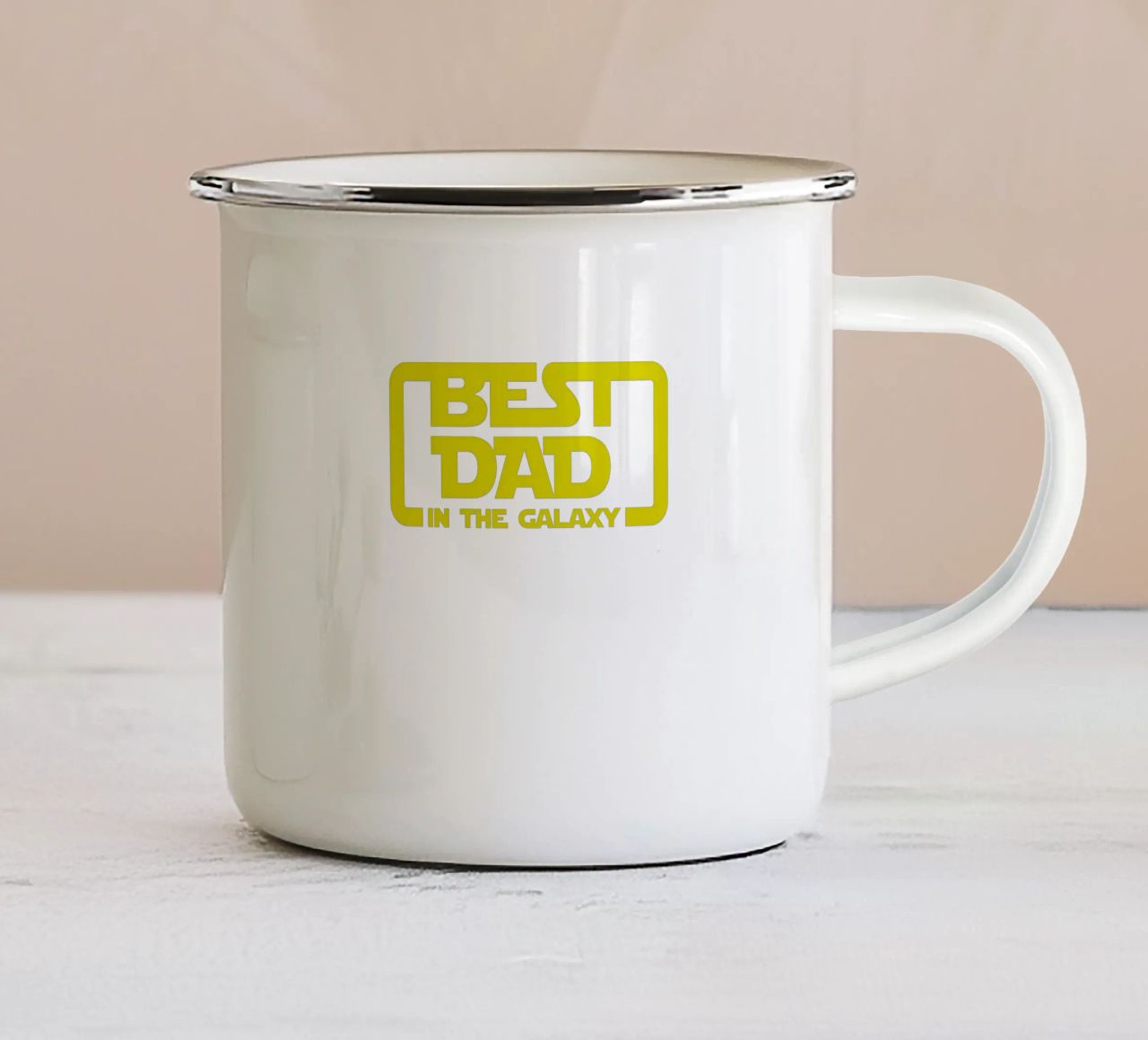 BEST DAD IN THE GALAXY tazza in smalto da edsonramosart