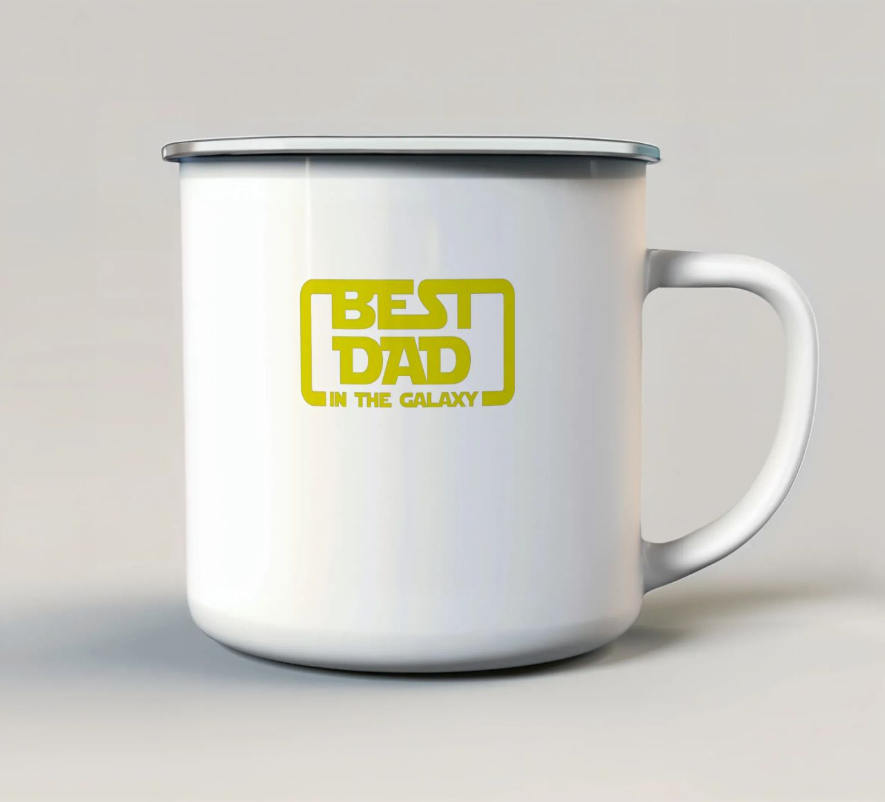 BEST DAD IN THE GALAXY tazza in smalto da edsonramosart