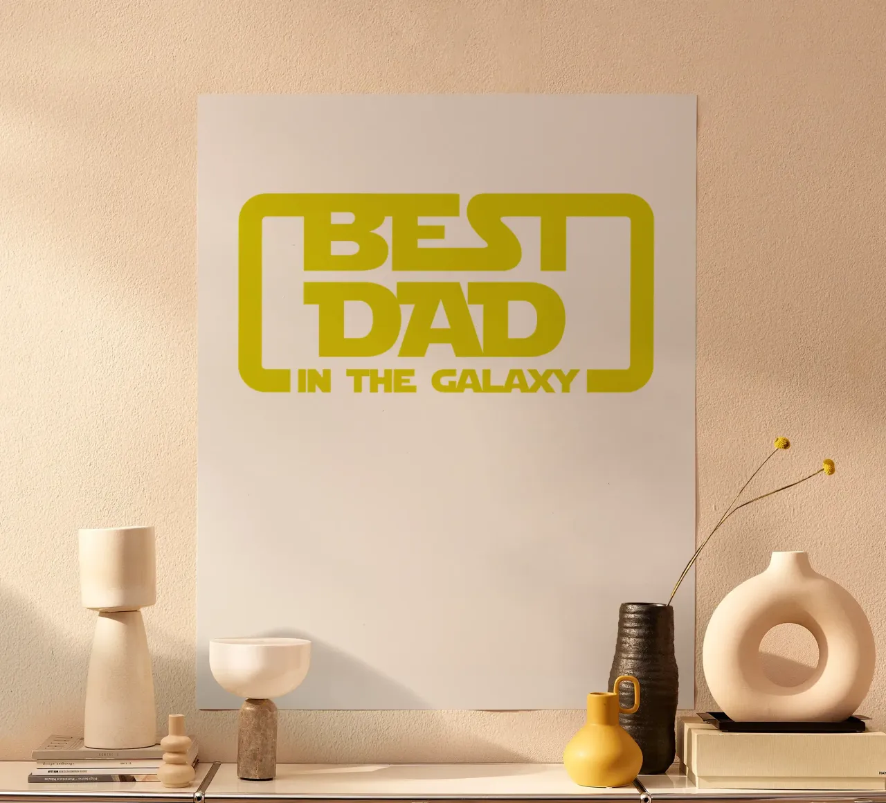 BEST DAD IN THE GALAXY poster da edsonramosart