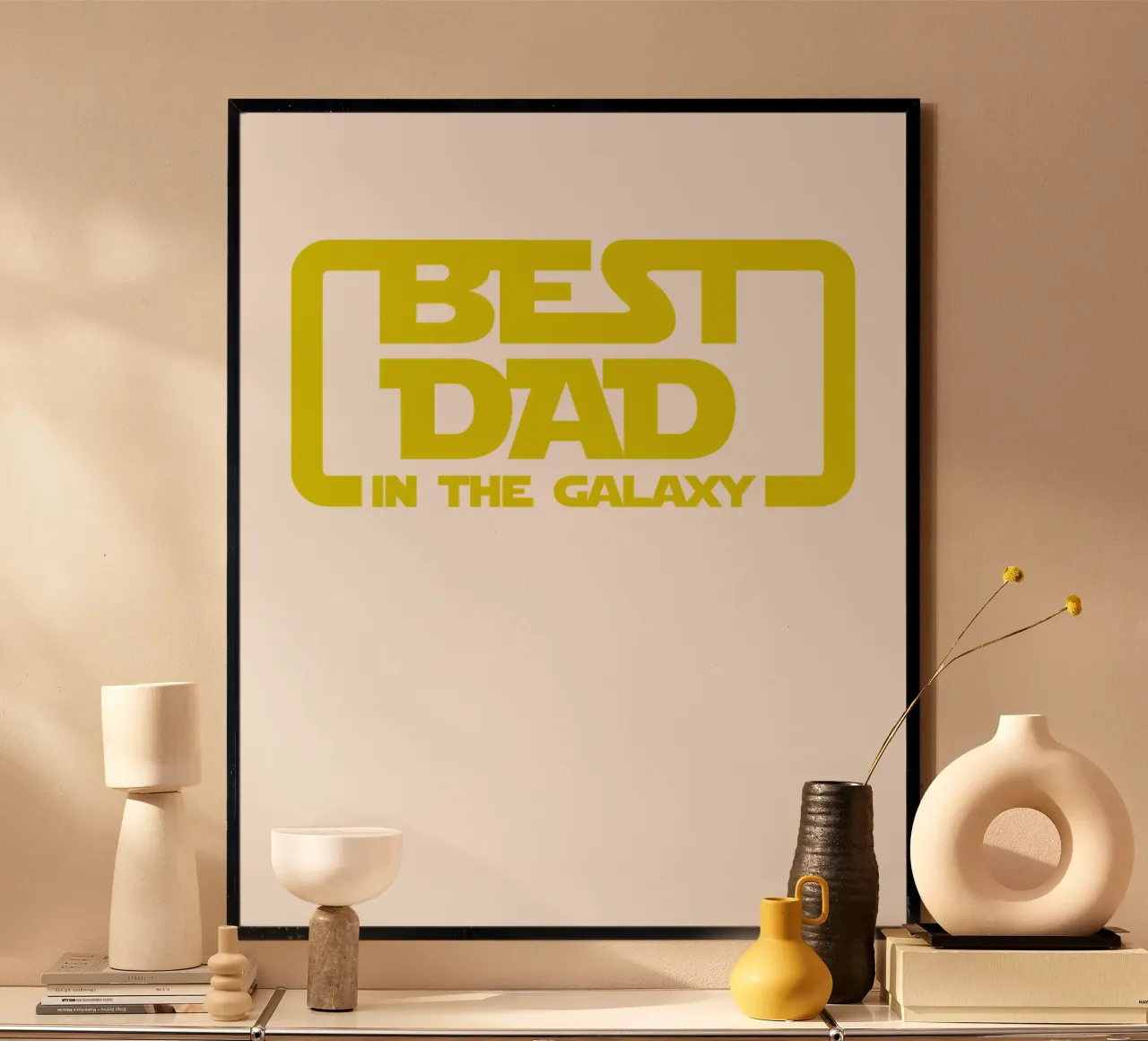 BEST DAD IN THE GALAXY poster da edsonramosart