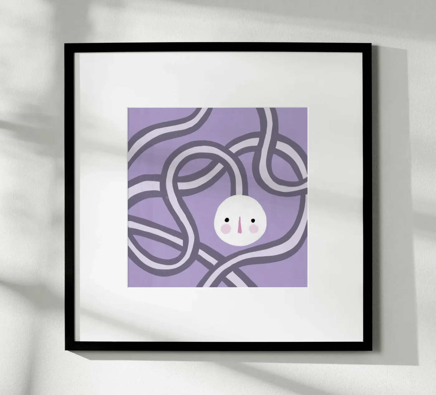 Volto viola poster da Johannes Lott Illustration