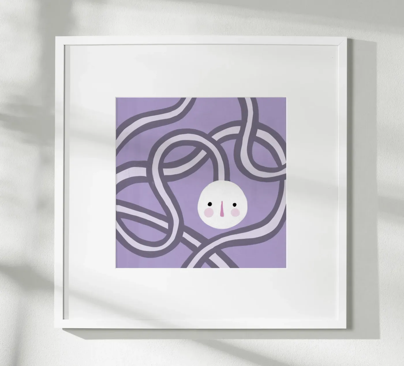 Volto viola poster da Johannes Lott Illustration