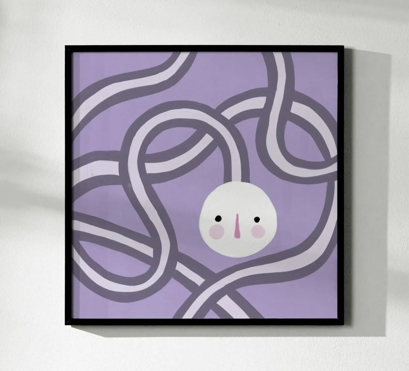 Volto viola poster da Johannes Lott Illustration