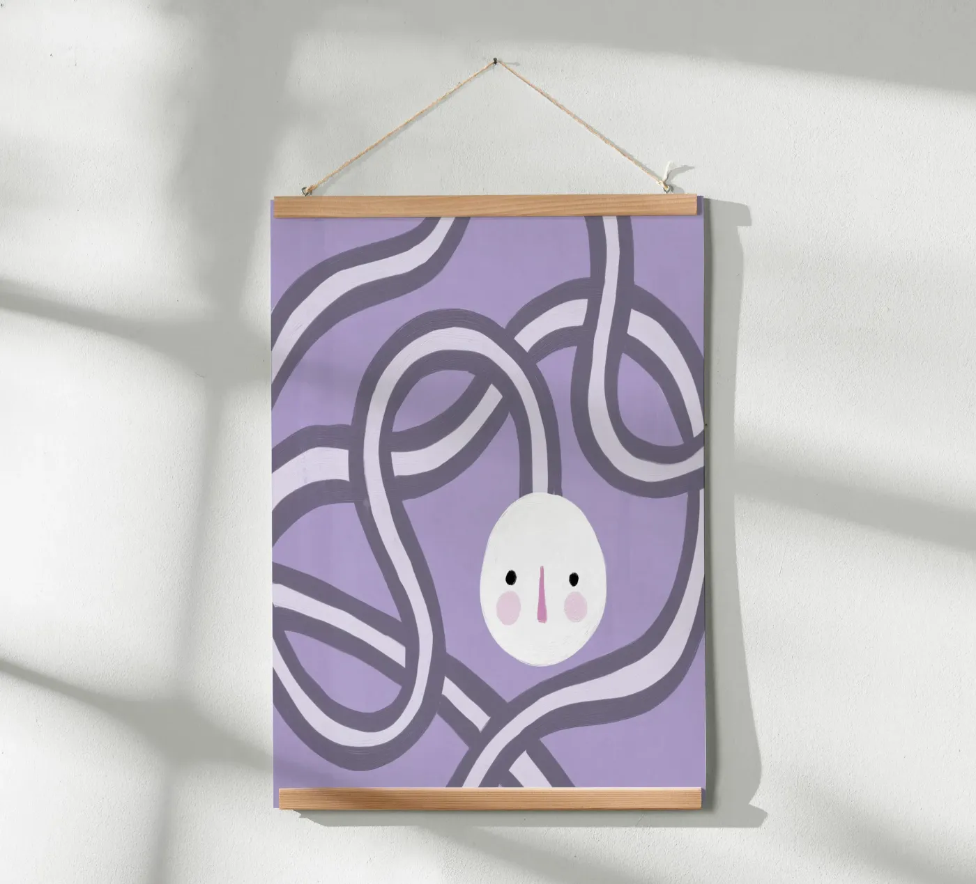 Volto viola poster da Johannes Lott Illustration