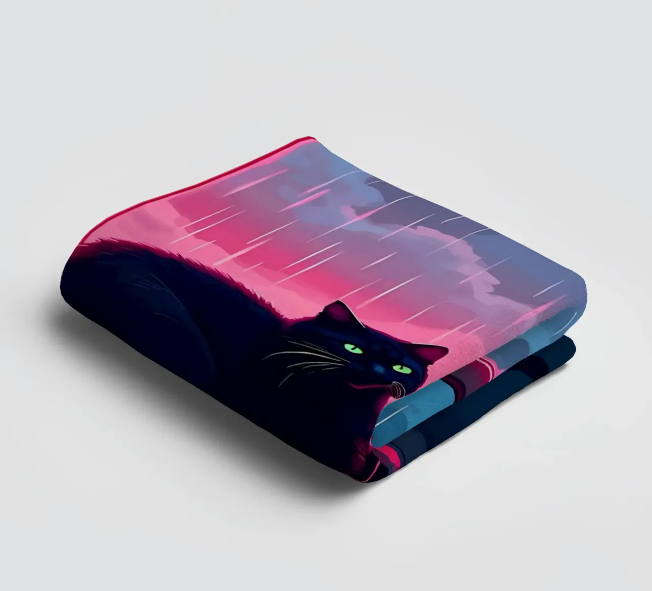 cats window rain stormy weather sky clouds reflections house towel by Ashish Kashyap