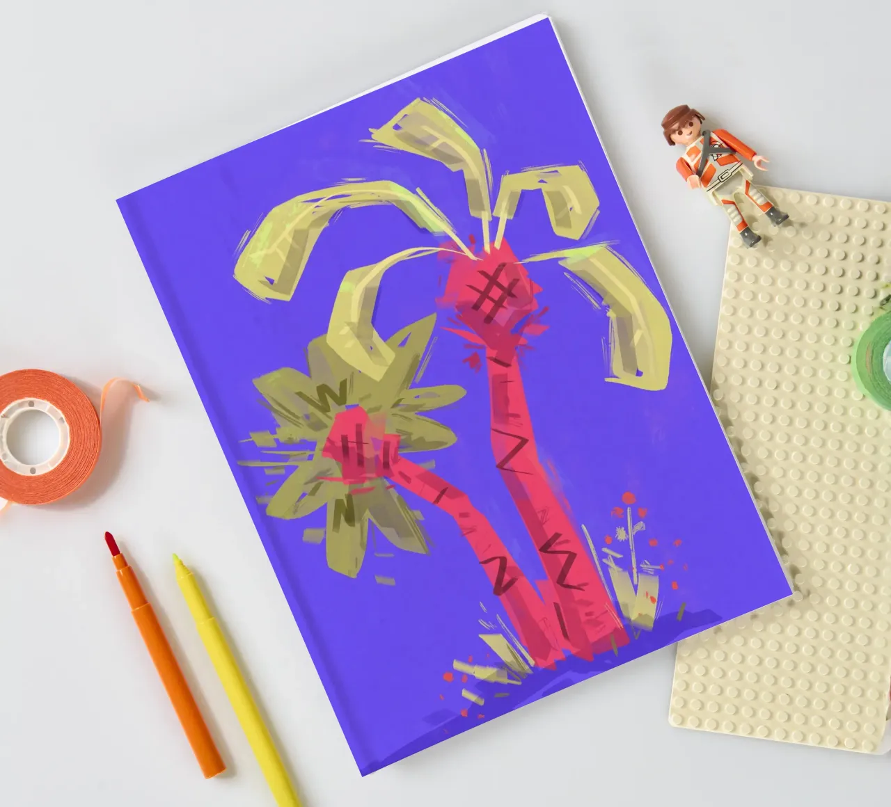 Palmen notebook by Johannes Lott Illustration