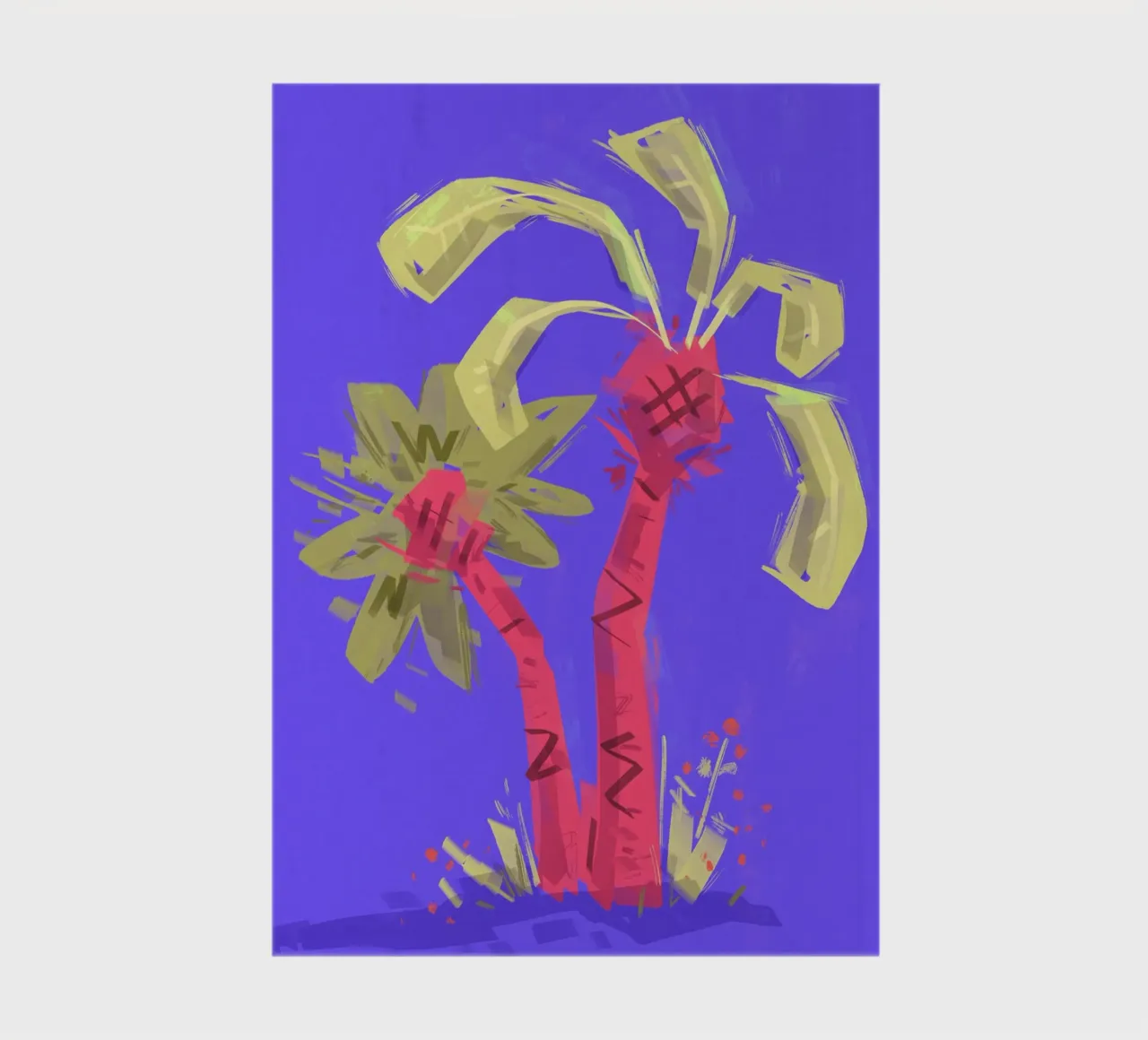 Palmen notebook by Johannes Lott Illustration