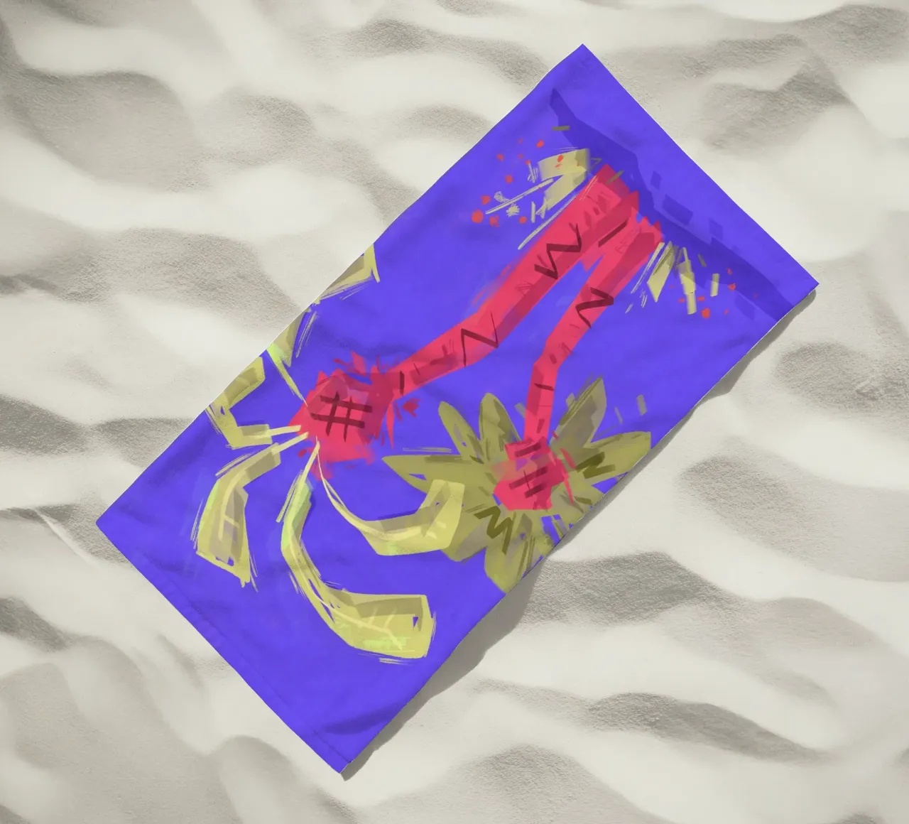 Palmen telo mare da Johannes Lott Illustration