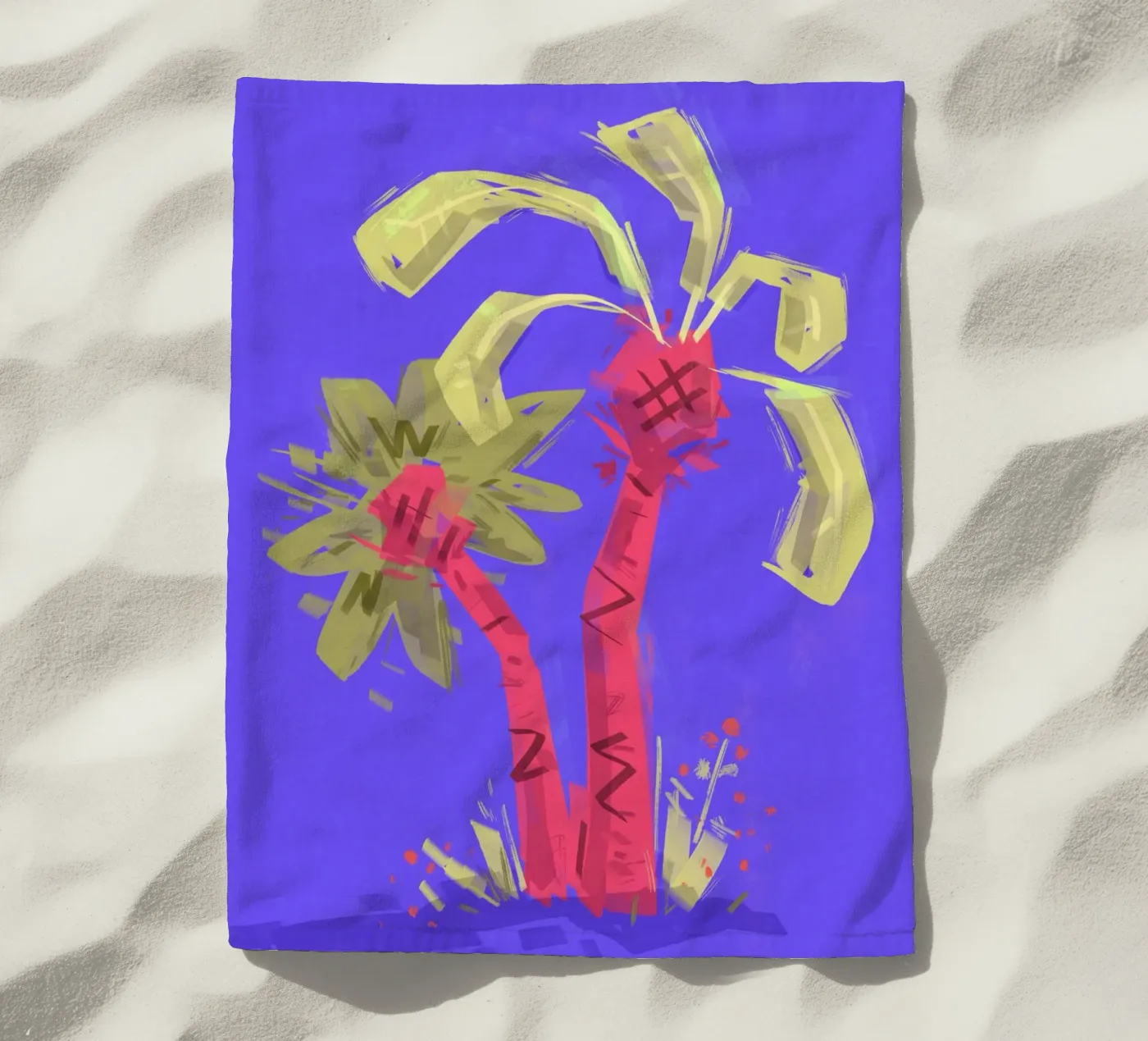 Palmen telo mare da Johannes Lott Illustration