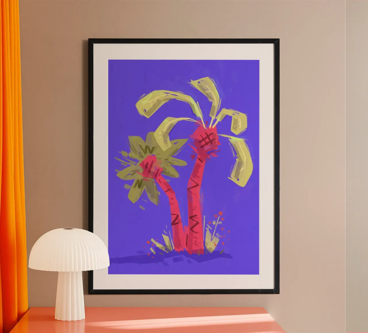 Palmen poster da Johannes Lott Illustration