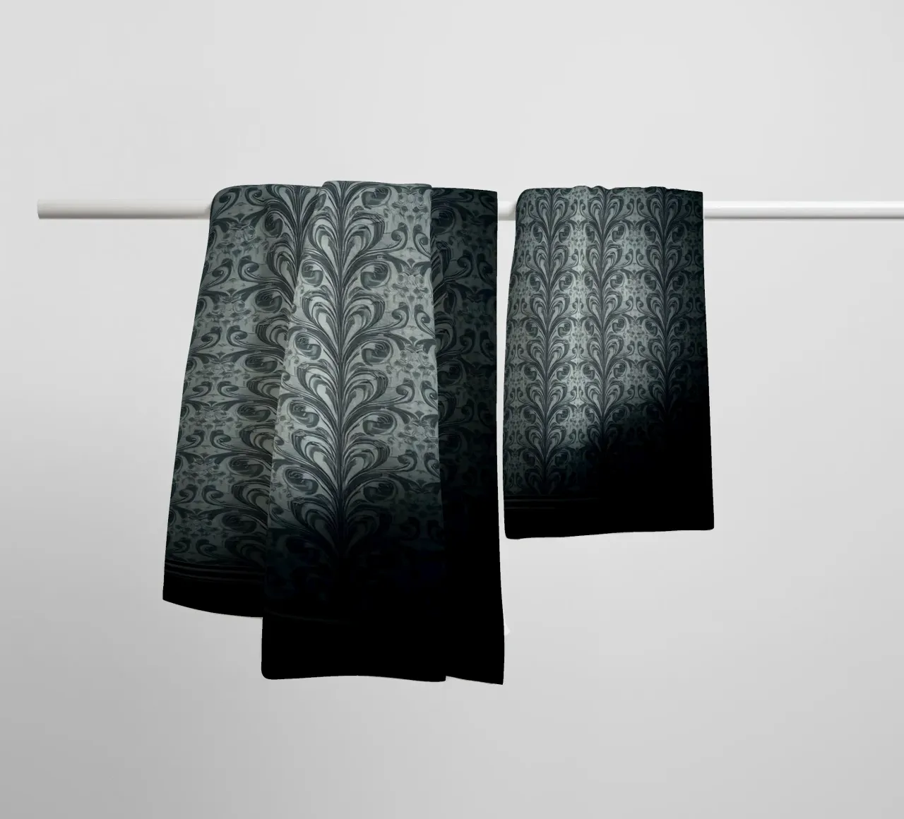 Elegant abstract pattern serves as a stylish wallart towel by DesignDoodle