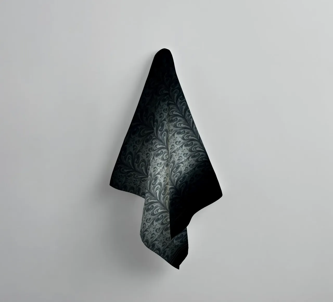 Elegant abstract pattern serves as a stylish wallart towel by DesignDoodle