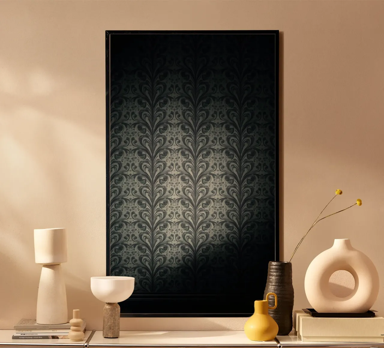 Elegant abstract pattern serves as a stylish wallart poster by DesignDoodle