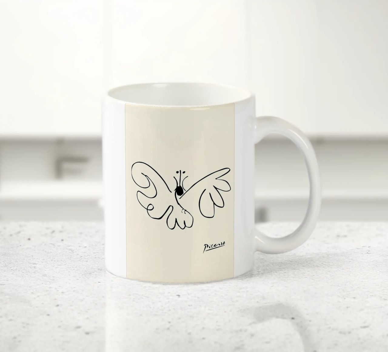 Farfalla Picasso tazza in ceramica da Kenneth
