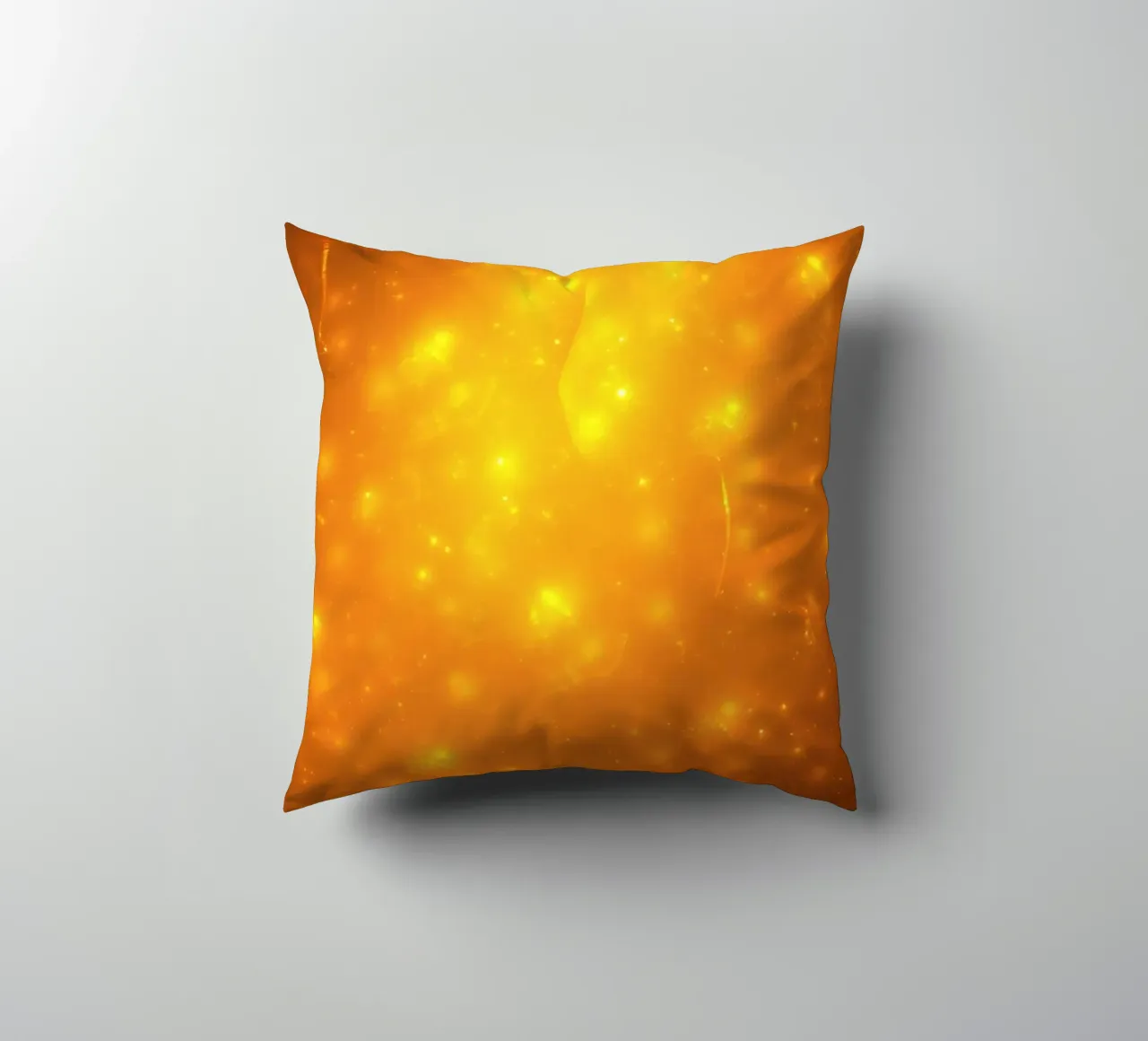 Bright abstract background with glowing particles decorative cushion by DesignDoodle