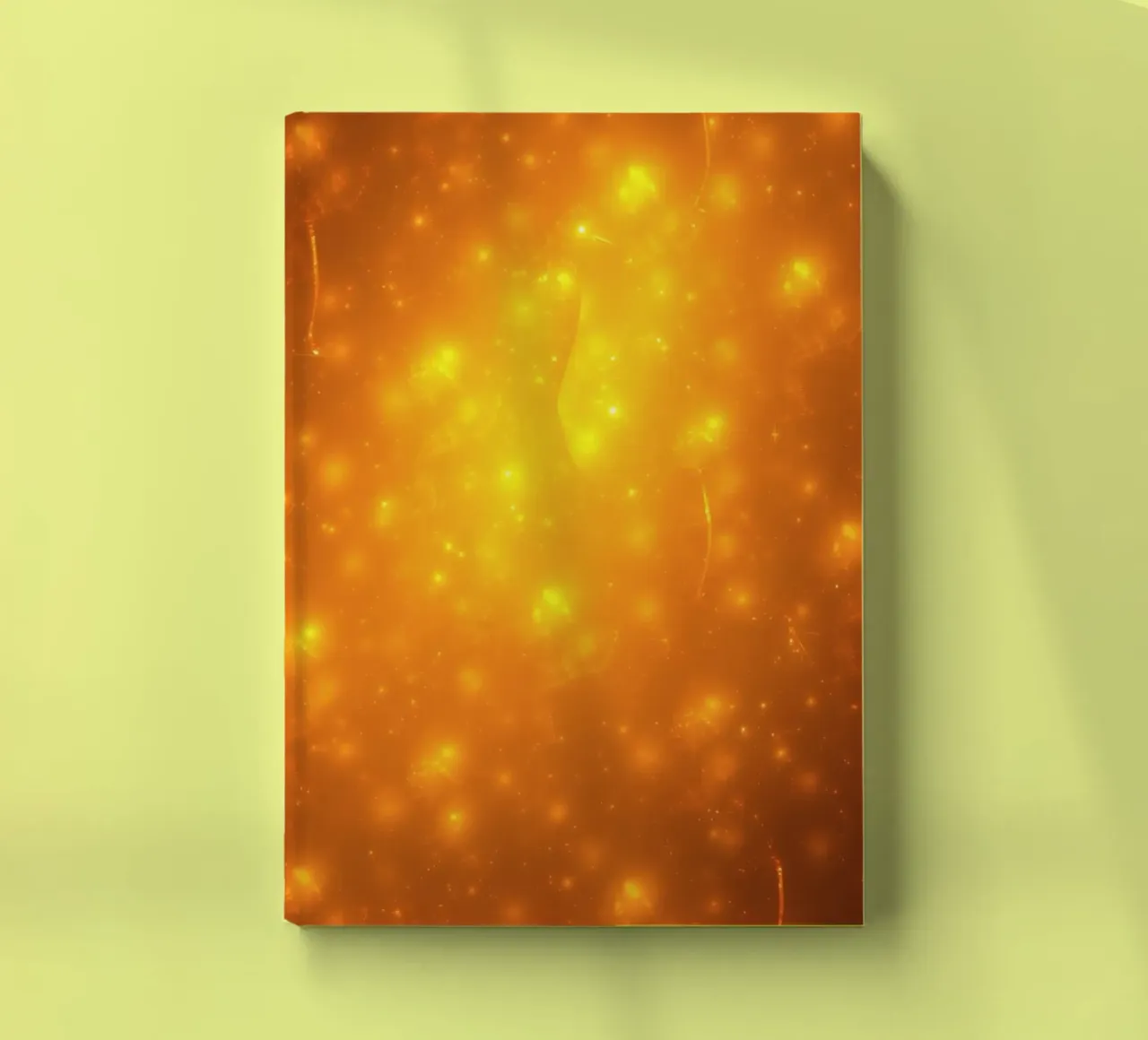 Bright abstract background with glowing particles notebook by DesignDoodle