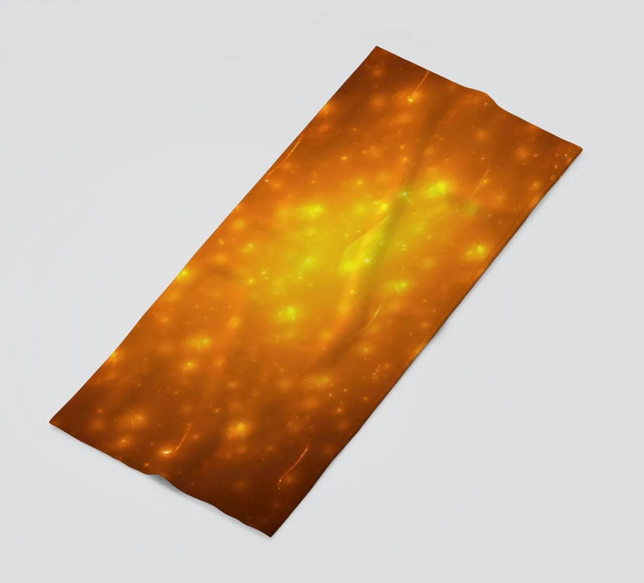 Bright abstract background with glowing particles beach towel by DesignDoodle