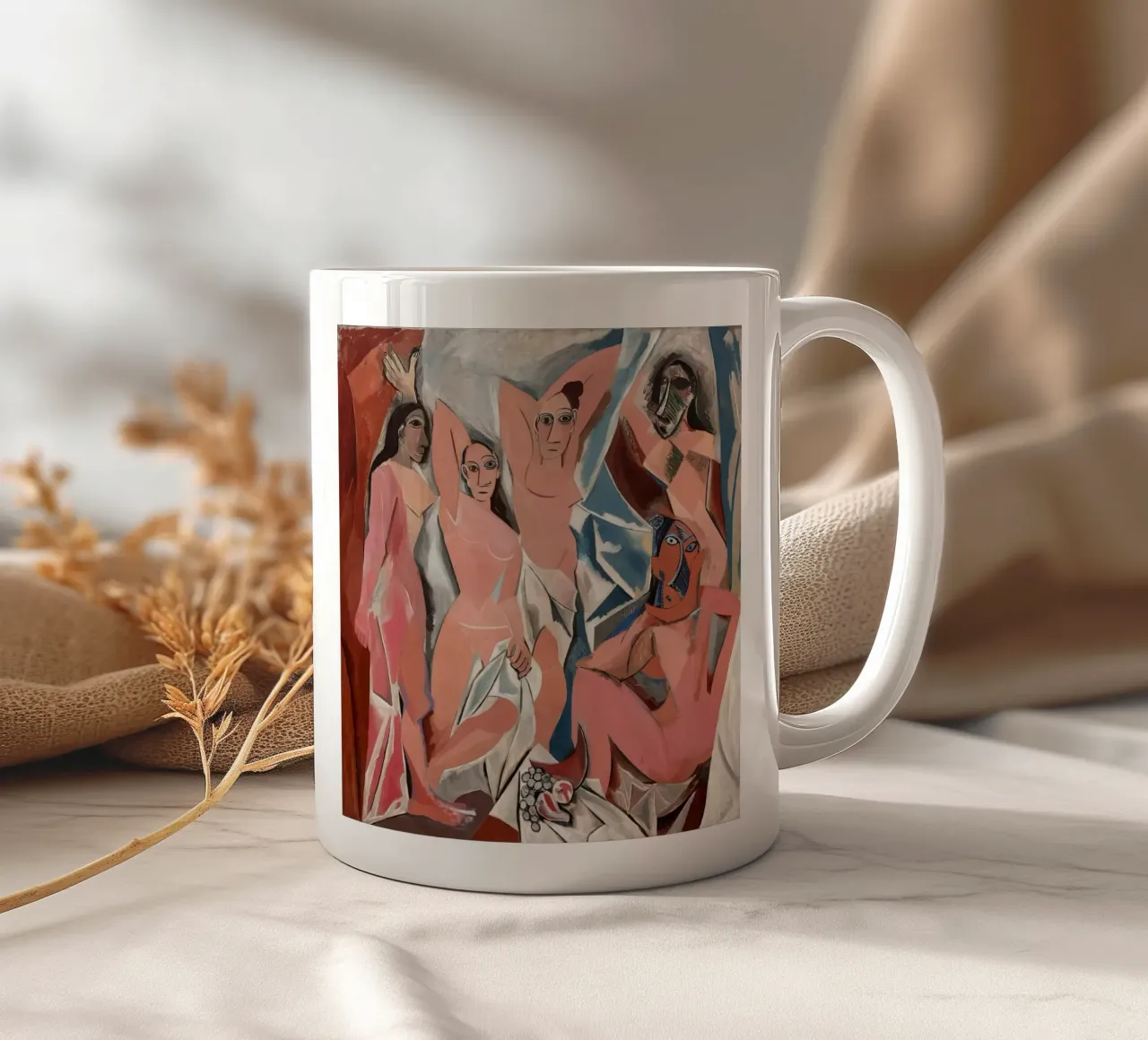 Demoiselles D'avignon Picasso keramische mok van Kenneth