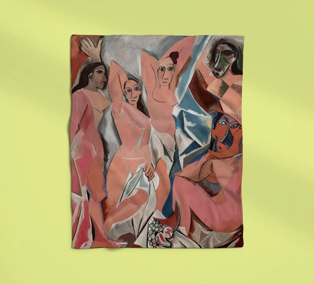 Demoiselles D'avignon Picasso coperta in pile da Kenneth