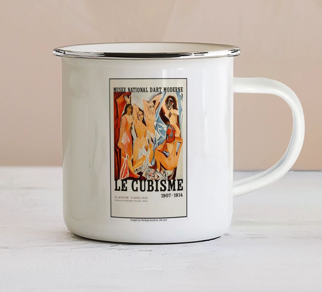 Picasso Cubismo tazza in smalto da Kenneth