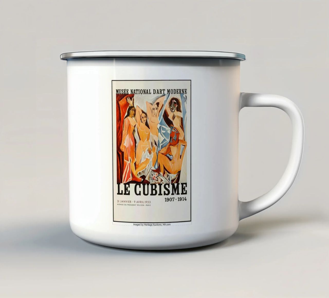 Picasso Cubismo tazza in smalto da Kenneth