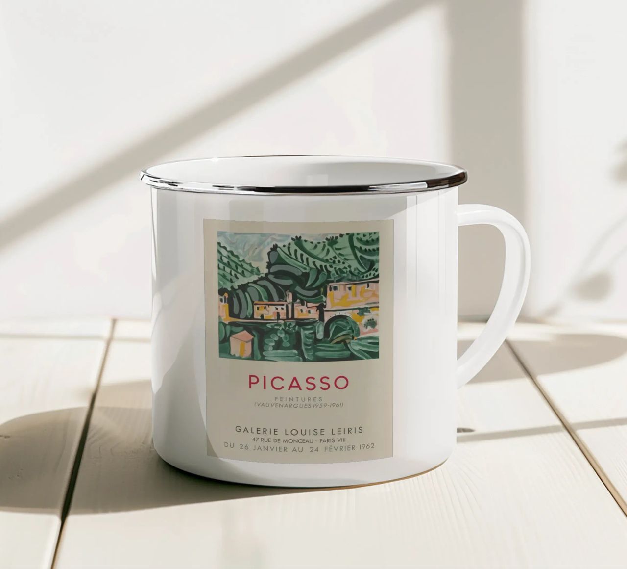 Quadri di Picasso tazza in smalto da Kenneth